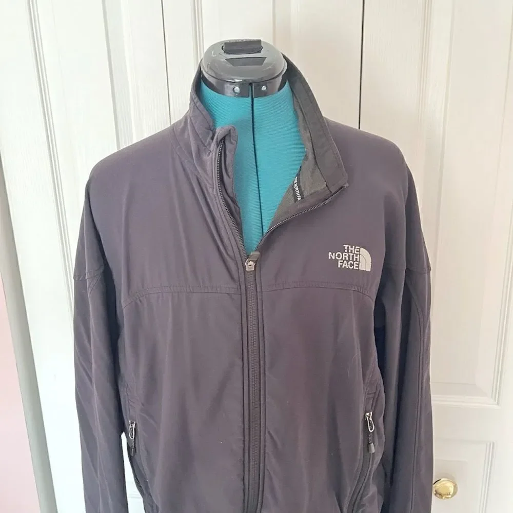 The Northface Apex Flight Series Logo Full Zip Mock Neck Lightweight Jacket